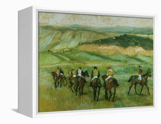 Before the Race-Edgar Degas-Framed Premier Image Canvas