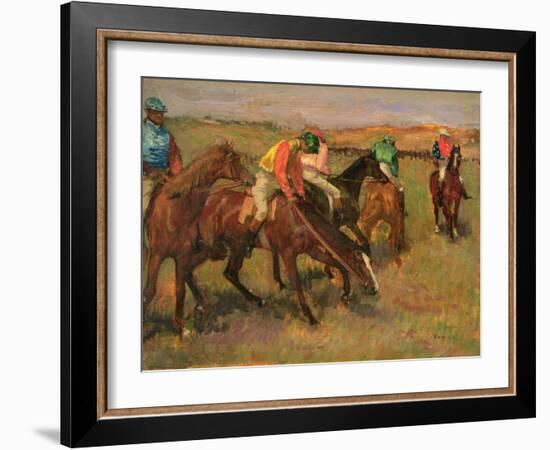 Before the Races, C.1882-Edgar Degas-Framed Giclee Print