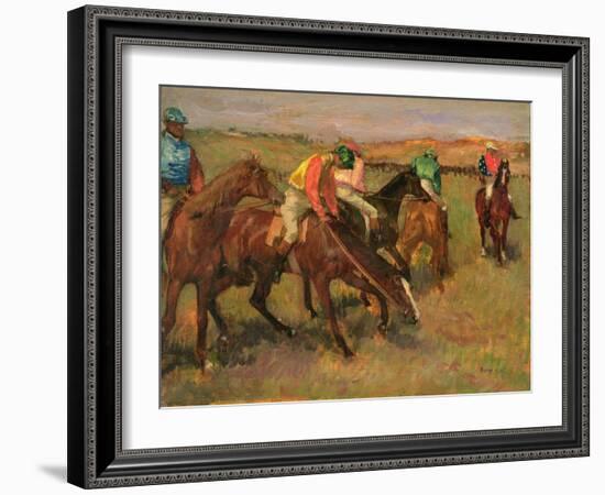 Before the Races, C.1882-Edgar Degas-Framed Giclee Print