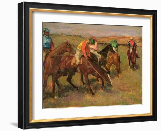 Before the Races, C.1882-Edgar Degas-Framed Giclee Print