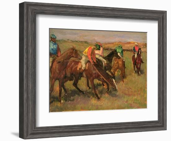 Before the Races, C.1882-Edgar Degas-Framed Giclee Print