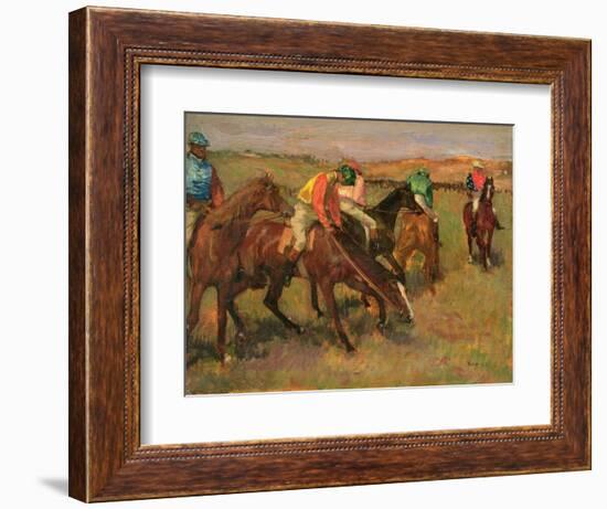 Before the Races, C.1882-Edgar Degas-Framed Giclee Print