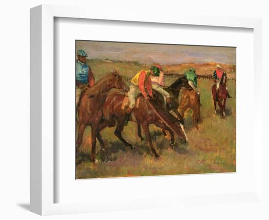 Before the Races, C.1882-Edgar Degas-Framed Giclee Print