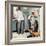 "Before the Shot" or "At the Doctor's", March 15,1958-Norman Rockwell-Framed Giclee Print