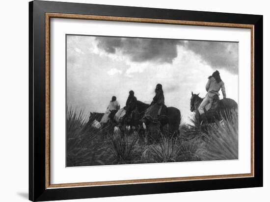 Before the Storm-Edward S. Curtis-Framed Art Print