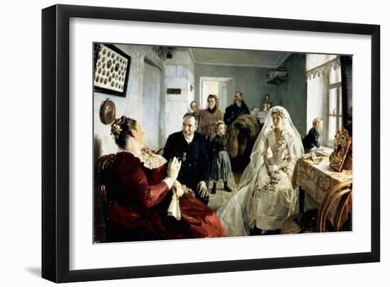 Before the Wedding, 1880s-Illarion Mikhailovich Pryanishnikov-Framed Giclee Print
