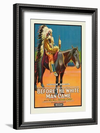 Before the White Man Came-null-Framed Art Print