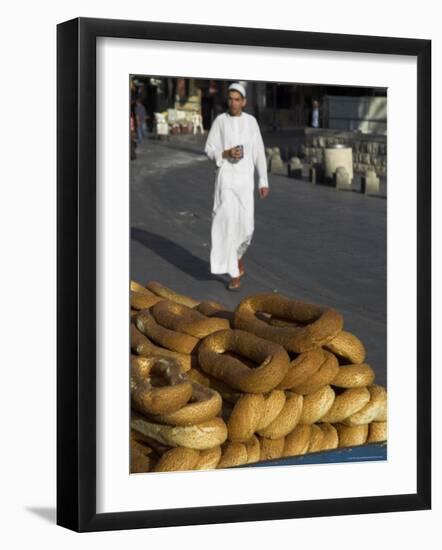 Begele Traditional Arabic Bread with Sesame Seeds, Jaffa Gate, Old City, Jerusalem, Israel-Eitan Simanor-Framed Photographic Print