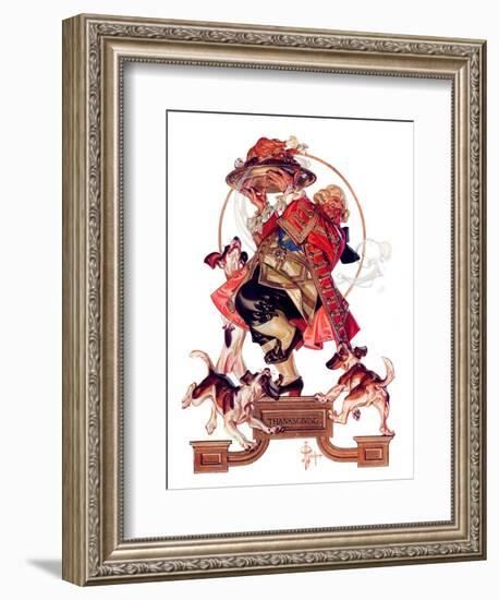 "Begging for Turkey,"December 2, 1933-Joseph Christian Leyendecker-Framed Giclee Print