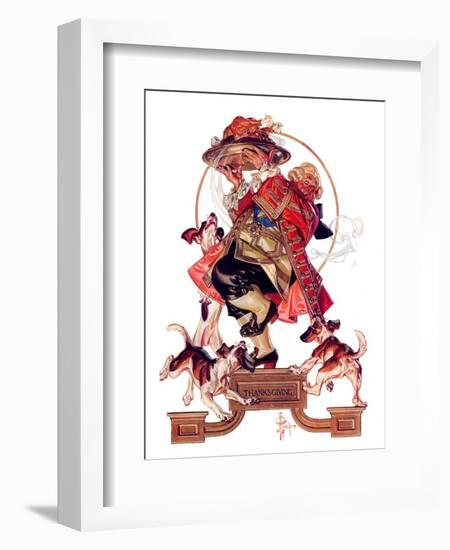 "Begging for Turkey,"December 2, 1933-Joseph Christian Leyendecker-Framed Giclee Print