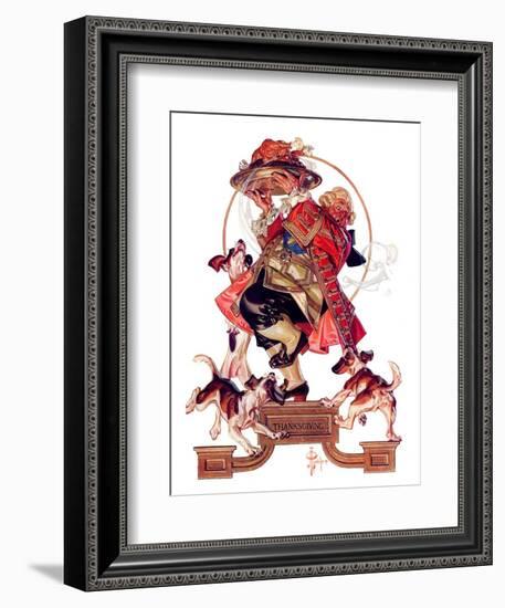 "Begging for Turkey,"December 2, 1933-Joseph Christian Leyendecker-Framed Giclee Print