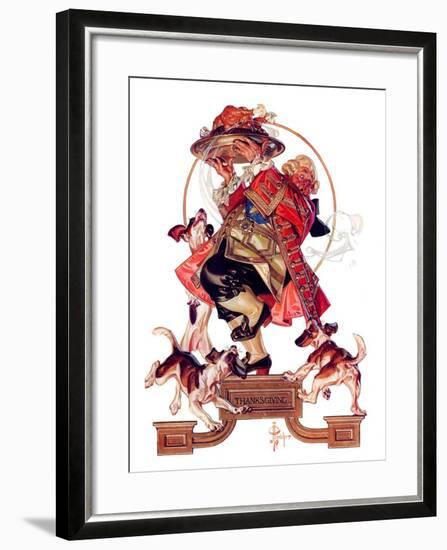 "Begging for Turkey,"December 2, 1933-Joseph Christian Leyendecker-Framed Giclee Print