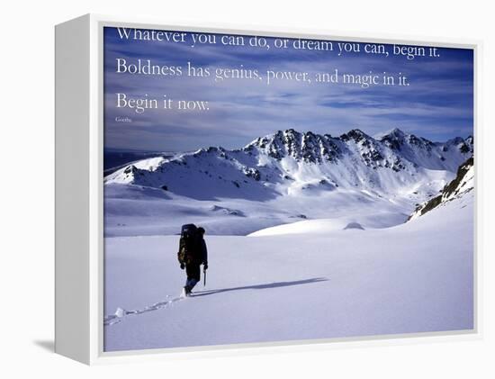 Begin it now-AdventureArt-Framed Premier Image Canvas