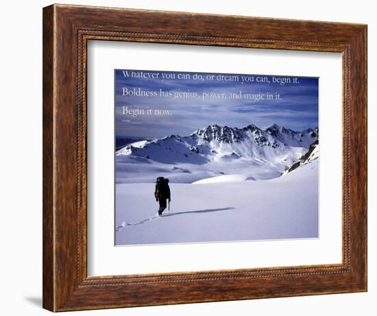 Begin it now-AdventureArt-Framed Photographic Print