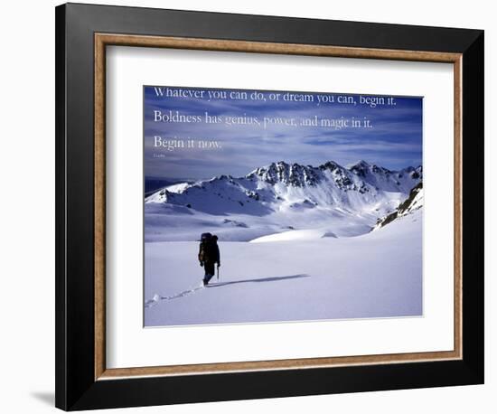 Begin it now-AdventureArt-Framed Photographic Print