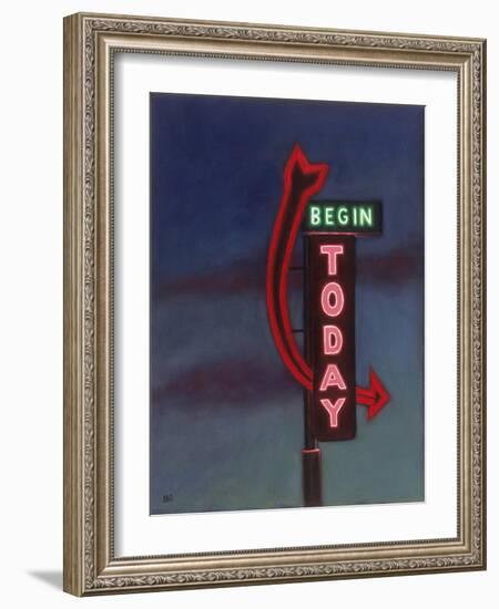 Begin Today, 2009-David Arsenault-Framed Giclee Print