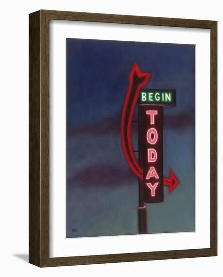 Begin Today, 2009-David Arsenault-Framed Giclee Print