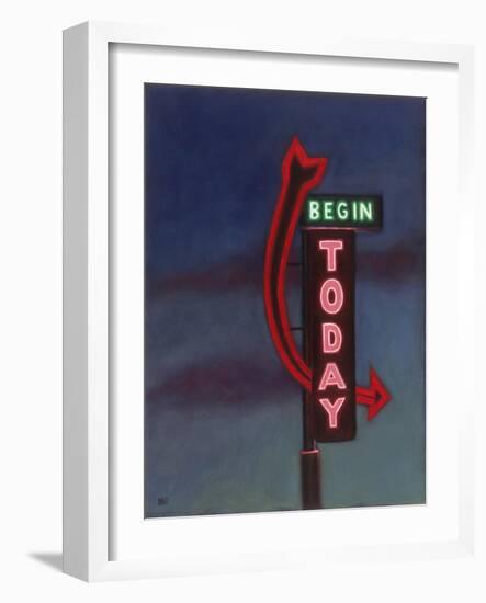 Begin Today, 2009-David Arsenault-Framed Giclee Print