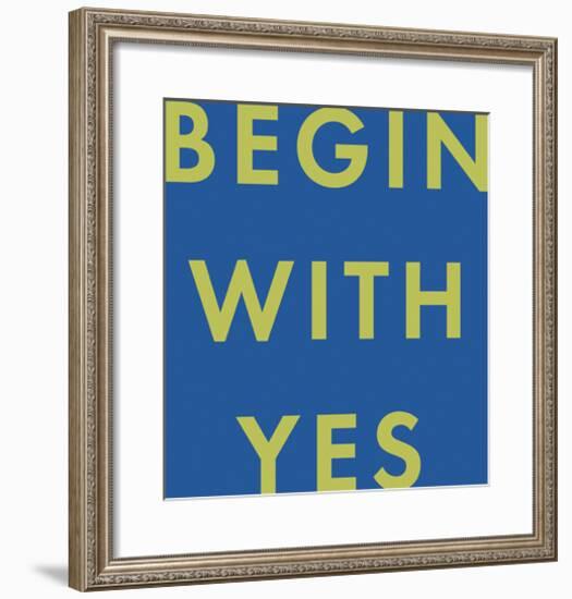 Begin With-Tom Frazier-Framed Giclee Print