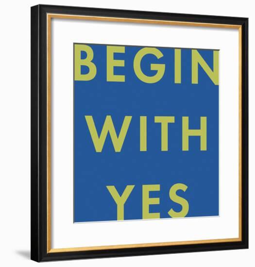 Begin With-Tom Frazier-Framed Giclee Print