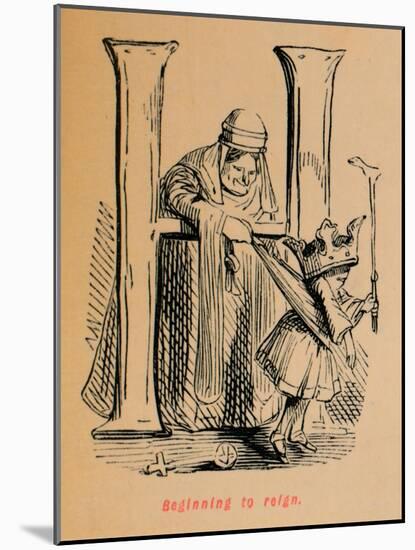 'Beginning to reign', c1860, (c1860)-John Leech-Mounted Giclee Print