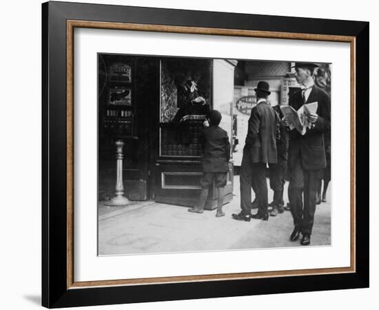 Beginnings of the Theatre Movement-Lewis Wickes Hine-Framed Photo