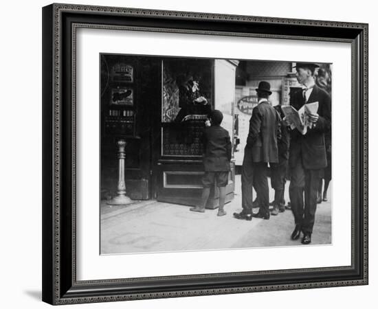 Beginnings of the Theatre Movement-Lewis Wickes Hine-Framed Photo