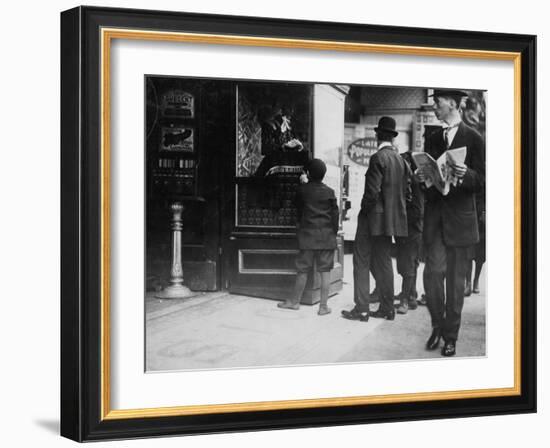 Beginnings of the Theatre Movement-Lewis Wickes Hine-Framed Photo