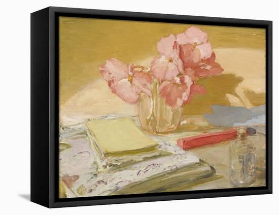 Begonias, 1939-40 (Oil on Panel)-William Nicholson-Framed Premier Image Canvas