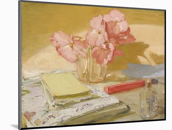 Begonias, 1939-40 (Oil on Panel)-William Nicholson-Mounted Giclee Print