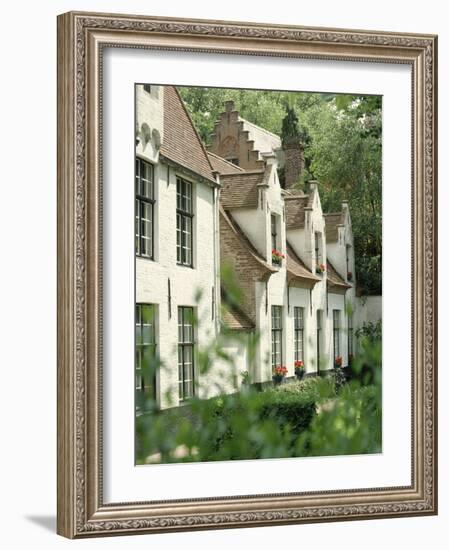 Beguine Houses, Begijnhof (Beguinage), Bruges (Brugge), Belgium, Europe-Ken Gillham-Framed Photographic Print