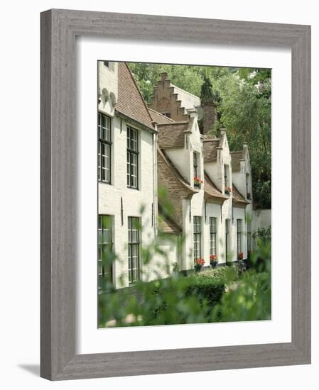 Beguine Houses, Begijnhof (Beguinage), Bruges (Brugge), Belgium, Europe-Ken Gillham-Framed Photographic Print