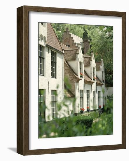 Beguine Houses, Begijnhof (Beguinage), Bruges (Brugge), Belgium, Europe-Ken Gillham-Framed Photographic Print