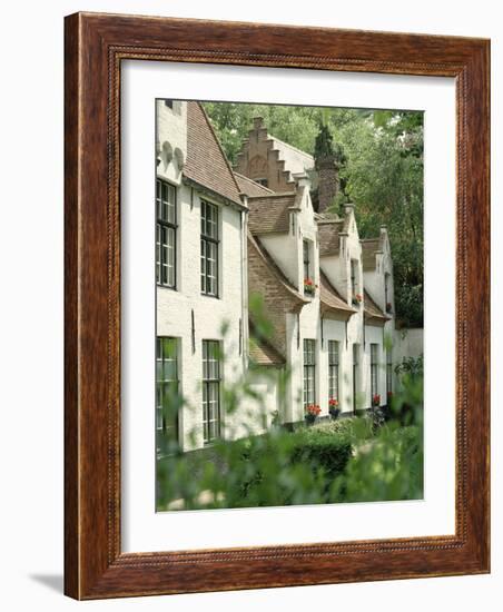 Beguine Houses, Begijnhof (Beguinage), Bruges (Brugge), Belgium, Europe-Ken Gillham-Framed Photographic Print