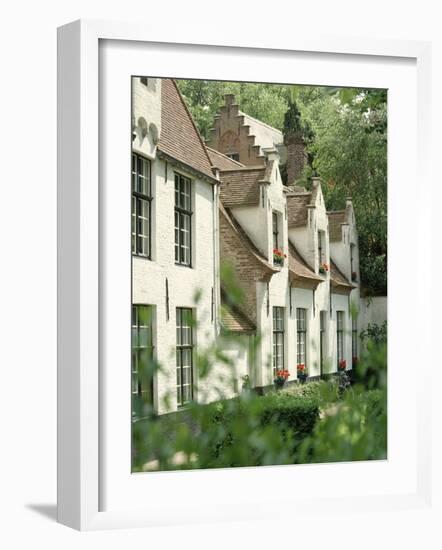 Beguine Houses, Begijnhof (Beguinage), Bruges (Brugge), Belgium, Europe-Ken Gillham-Framed Photographic Print