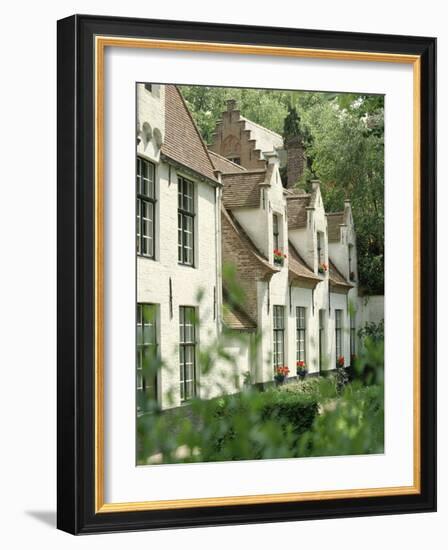 Beguine Houses, Begijnhof (Beguinage), Bruges (Brugge), Belgium, Europe-Ken Gillham-Framed Photographic Print