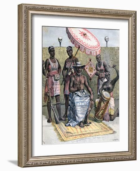 Behanzin, King of Dahomey, 1892-Henri Meyer-Framed Giclee Print