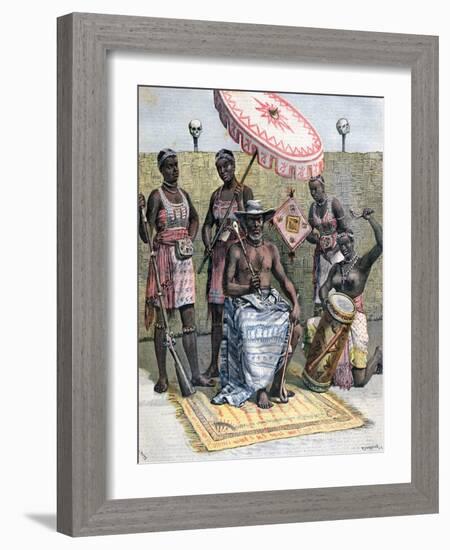 Behanzin, King of Dahomey, 1892-Henri Meyer-Framed Giclee Print