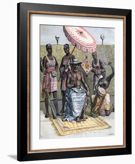 Behanzin, King of Dahomey, 1892-Henri Meyer-Framed Giclee Print