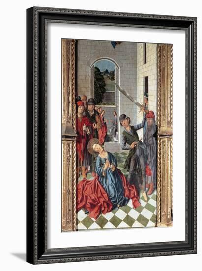 Beheading of St Catherine, Panel of St Catherine Triptych-Fernando Gallego-Framed Giclee Print