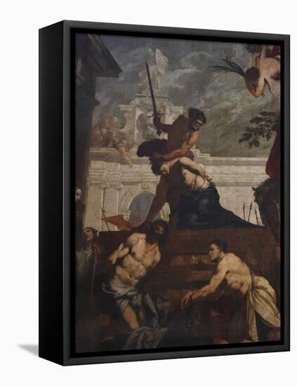 Beheading of St Julian-Antonio Zanchi-Framed Premier Image Canvas