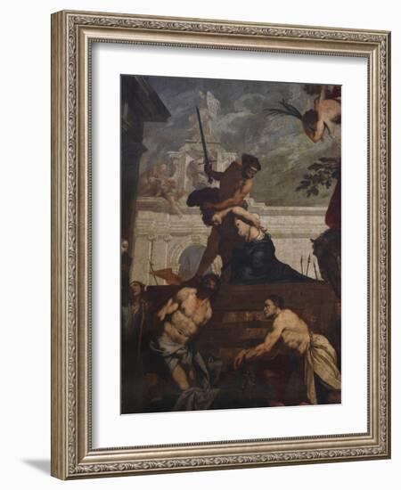 Beheading of St Julian-Antonio Zanchi-Framed Giclee Print