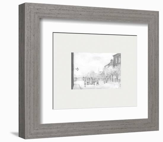 Behind Leaf Square-Laurence Stephen Lowry-Framed Premium Giclee Print