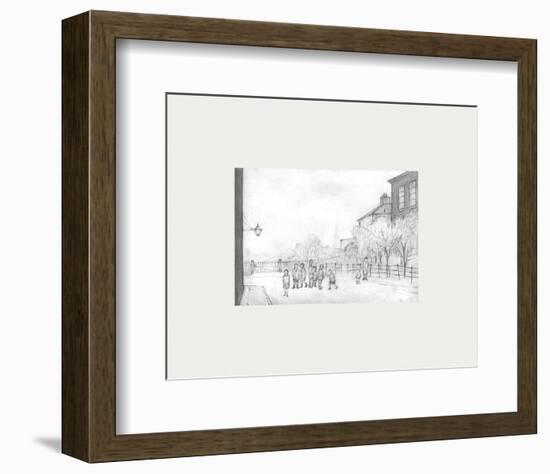 Behind Leaf Square-Laurence Stephen Lowry-Framed Premium Giclee Print