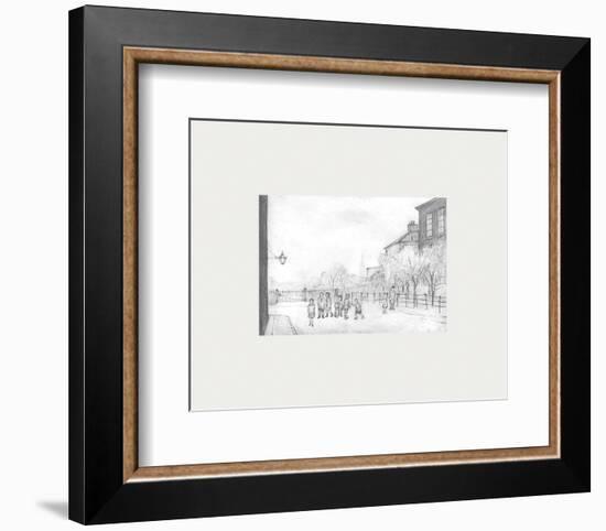 Behind Leaf Square-Laurence Stephen Lowry-Framed Premium Giclee Print