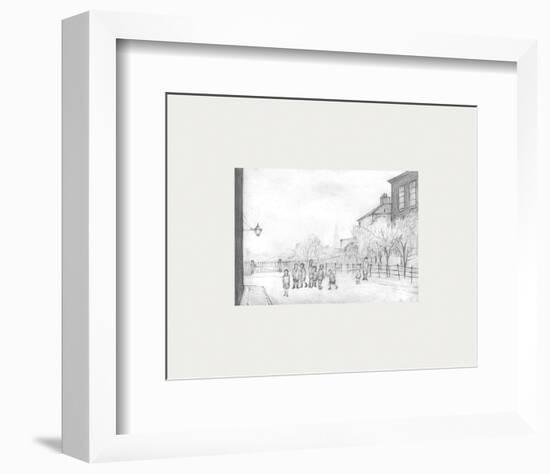 Behind Leaf Square-Laurence Stephen Lowry-Framed Premium Giclee Print
