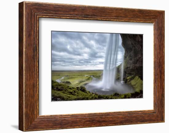 Behind Seljalandfoss-Danny Head-Framed Photographic Print