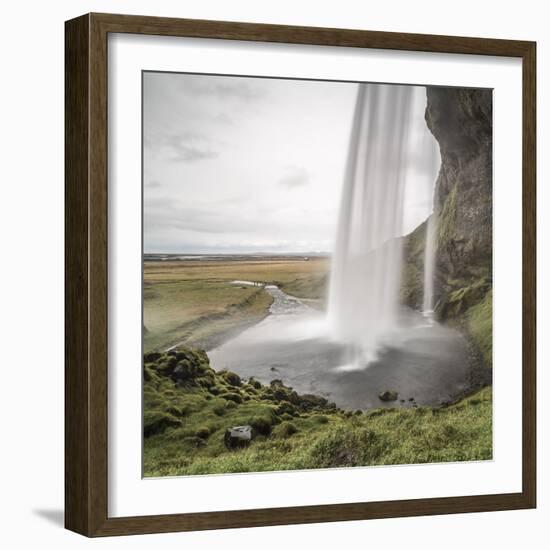 Behind Seljalandsfoss, Iceland, Polar Regions-Matthew Williams-Ellis-Framed Photographic Print