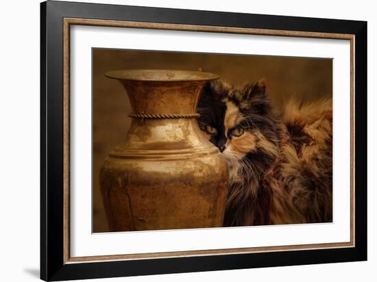 Behind the Antique Vase-Jai Johnson-Framed Giclee Print