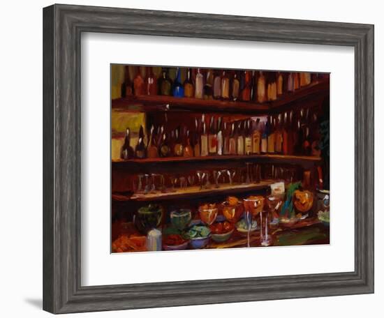 Behind the Bar, Florence-Pam Ingalls-Framed Giclee Print